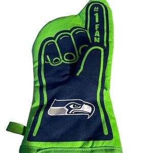 Seattle Seahawks #Fan #Oven Mitt You the Fan NFL Navy Lime Green